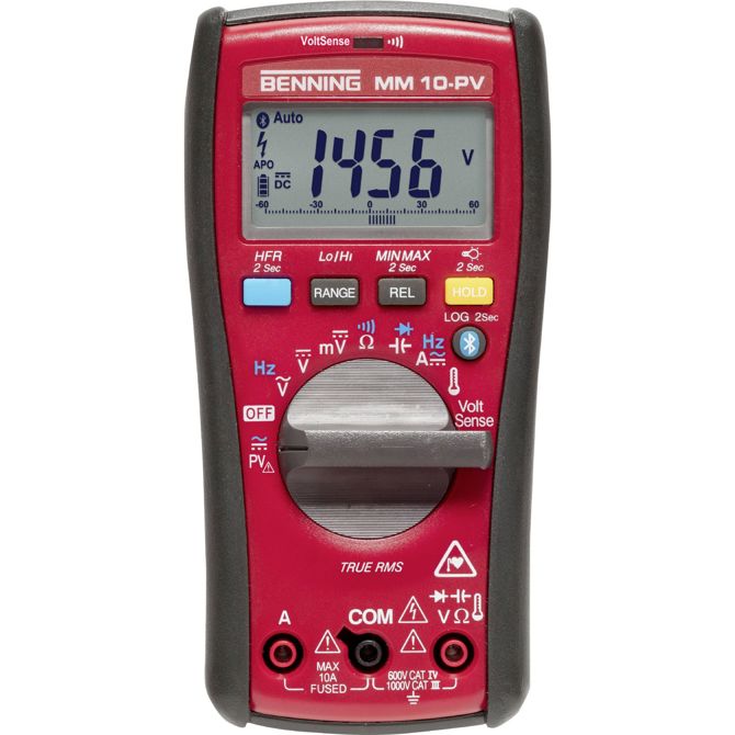 Benning MM 10-PV ročni multimeter  digitalni zapisovalnik podatkov CAT IV 600 V Prikaz (štetje): 6000