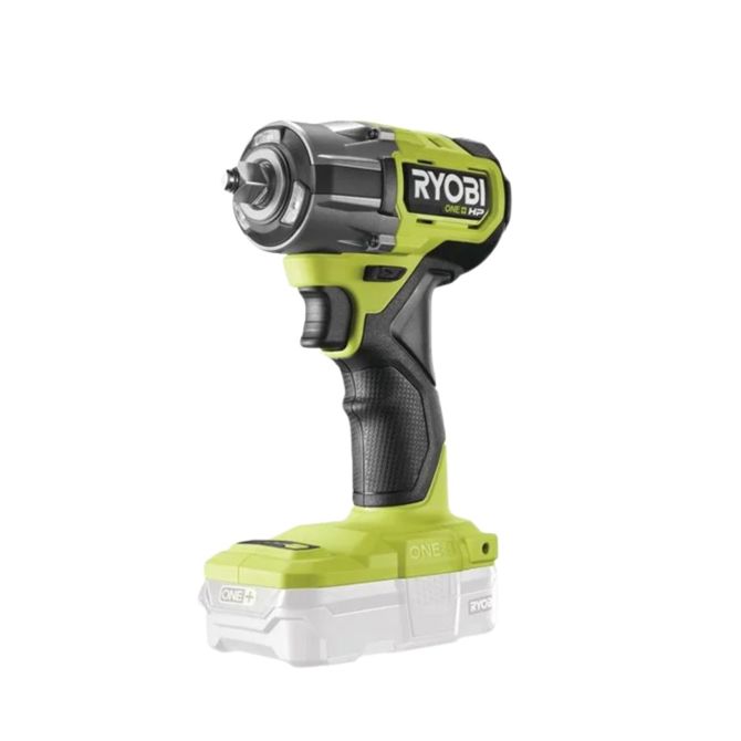 Brezkrtačni akumulatorski udarni vijačnik Ryobi ONE+  RIW18CBL-0, 18 voltov (zelen/črn, brez baterije in polnilnika, 1/2")