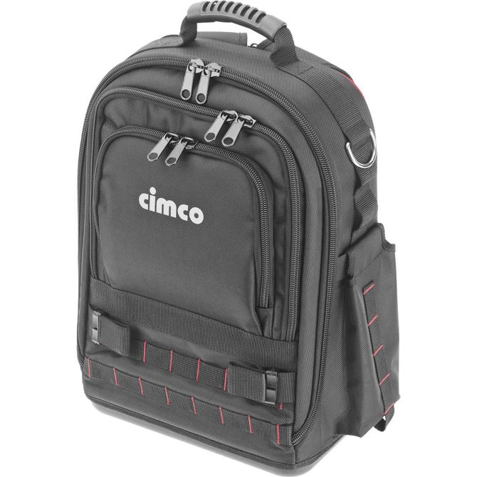 Nahrbtnik za orodje Cimco Werkzeug-Rucksack Ergo-XL30 170425, 30 l, L-BOXX Mini, 17 kg nosilnost, 380 × 220 × 480 mm, črne barve