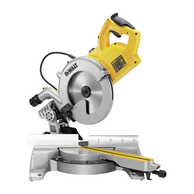 Žaga DeWalt DWS778 250 mm, 1850 W, LED prikaz reza, odsesavanje prahu, nagib do 50°