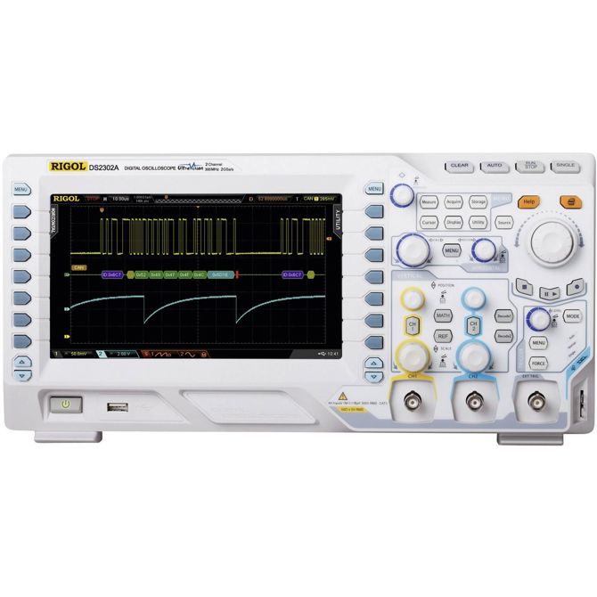 Digitalni osciloskop Rigol DS2102A 100 MHz 2-kanalni 1 GSa/s 7 Mpts 8 Bit digitalni pomnilnik (DSO)