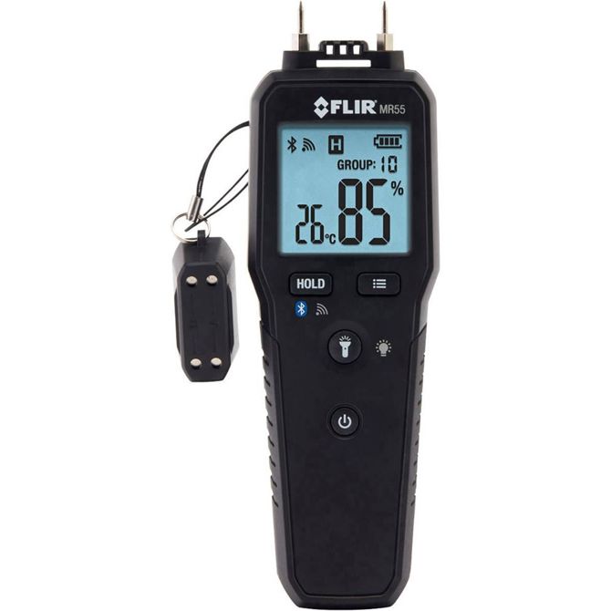 FLIR MR55 merilnik vlažnosti materialov  Merilno območje vlage v zgradbah (območje) 1 do 99 % Merilno območje vlage lesa (območje) 7 do 99 %