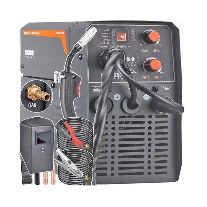 Inverter varilni aparat Majster Flux MIG MAG MMA 250A CO2