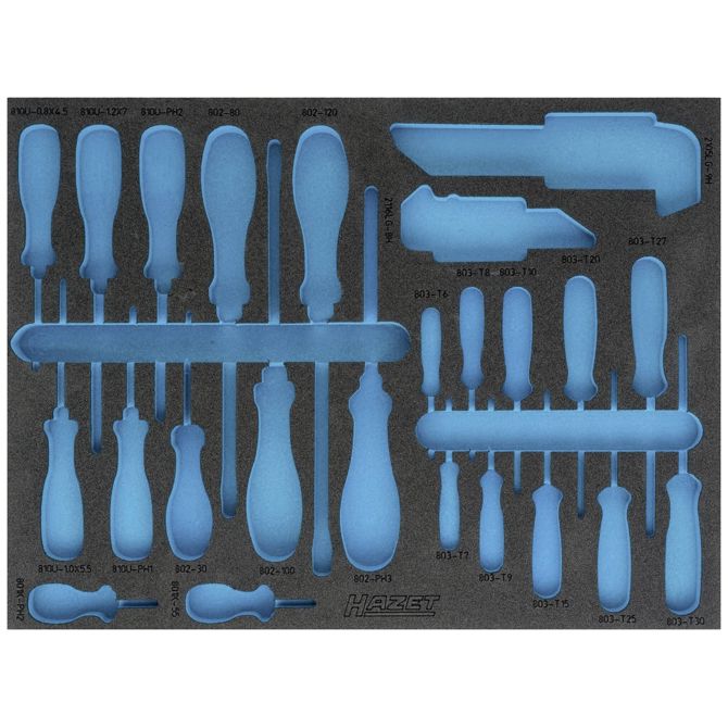 Hazet 163-373L 163-373L penasti vložki  (D x Š) 519 mm x 392 mm