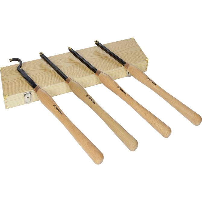Komplet za struženje Holzmann Maschinen H4TLGXL, 4-delni, za natančno obdelavo lesa, robustna zasnova