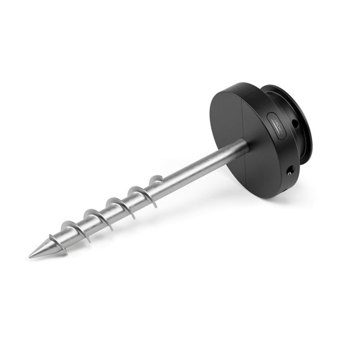 Drsna konica Kärcher 2.645-382.0 Ground Spike, 360° vrtenje, kovinska konica, integrirana vodna tehtnica, črne barve