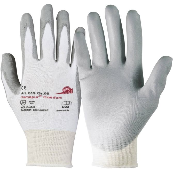 KCL 619-8 Camapur ® Comfort poliuretan, poliamid delovne rokavice Velikost (rokavice): 8, M EN 388   CAT II 1 Par