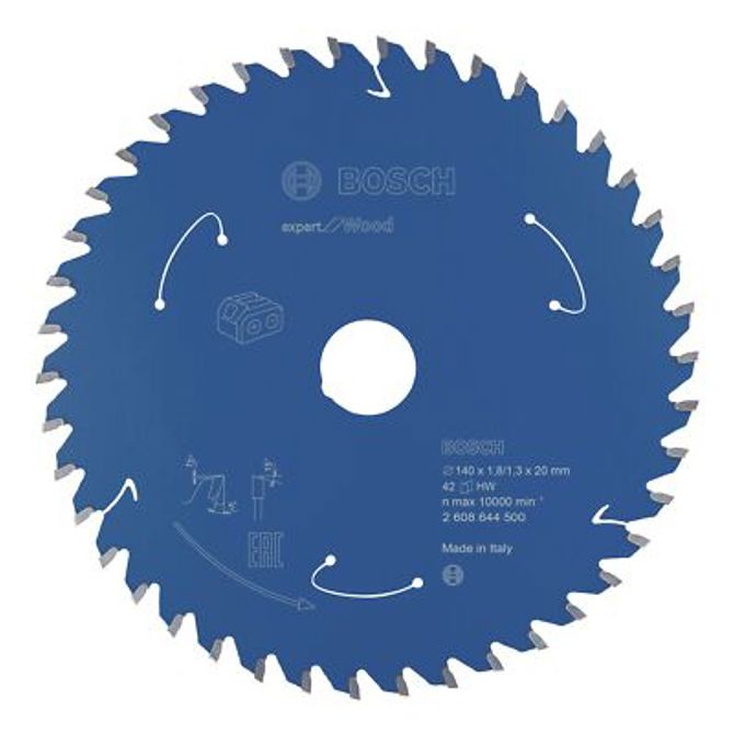 List za krožno žago Bosch EXPERT Wood 140 mm 42 zob, izvrtina 20 mm, za akumulatorske žage