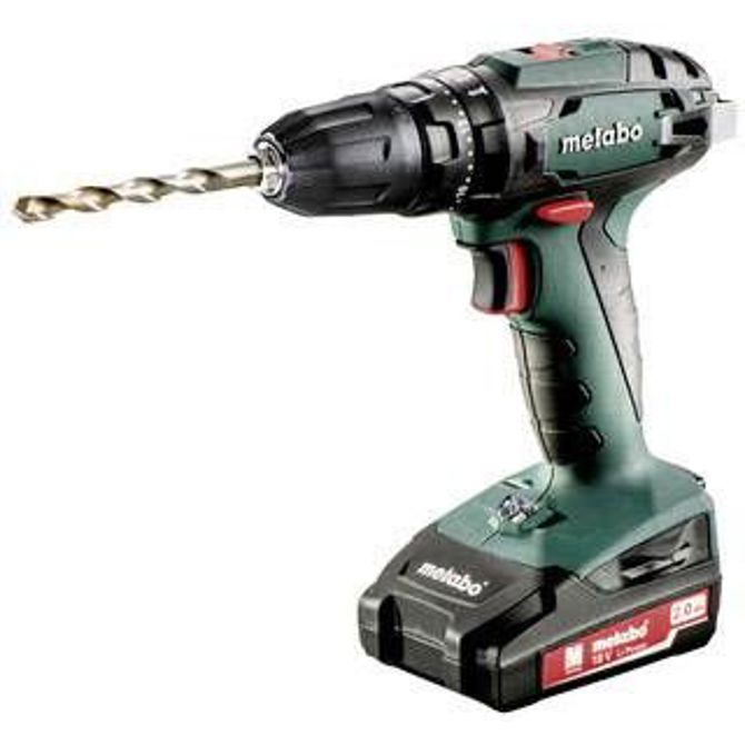Metabo SB 18  -akumulatorski udarni vrtalnik  vklj. 2 akumulatorja, vklj.  oprema