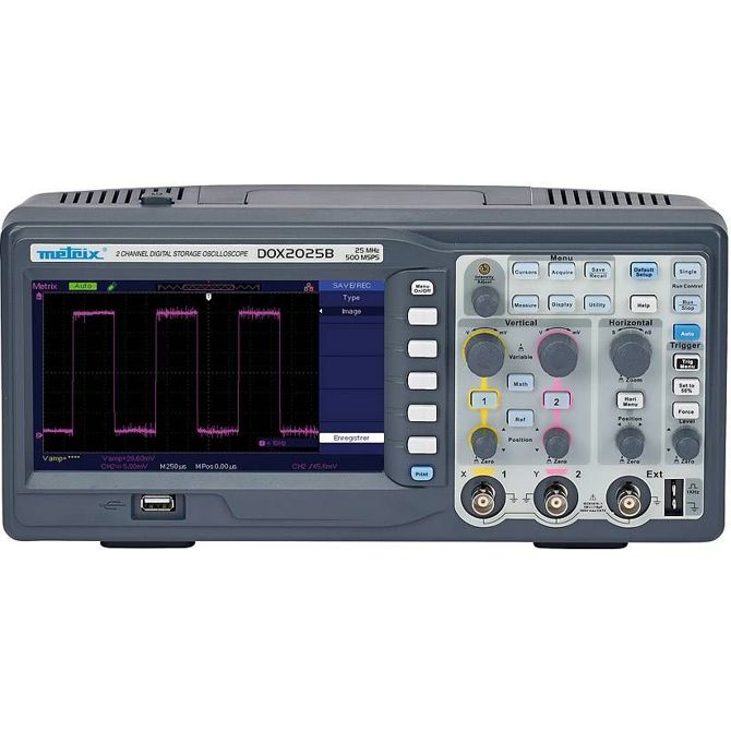 Metrix DOX 2025B digitalni osciloskop  20 MHz 2-kanalni 500 MSa/s 32 kpts 8 Bit digitalni osciloskop (dso) 1 kos