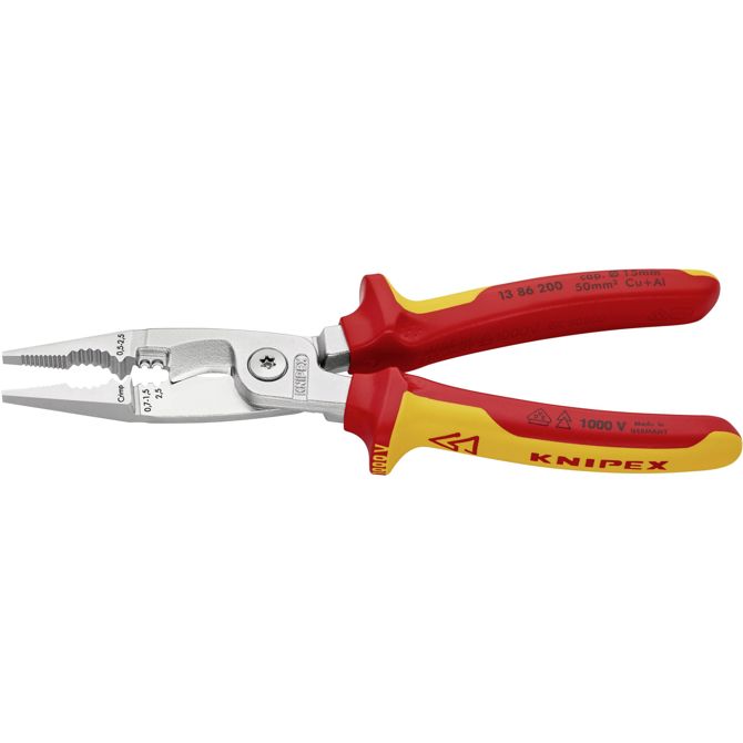 Multifunkcijske klešče Knipex, primerne za votlice, 50 mm (max) 0 (max) 15 mm (max) 13 86 200 13 86 200