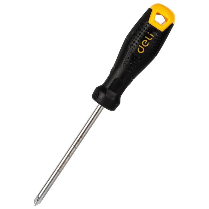 Philips izvijač PH2x100mm Deli Tools EDL626100 (črn)