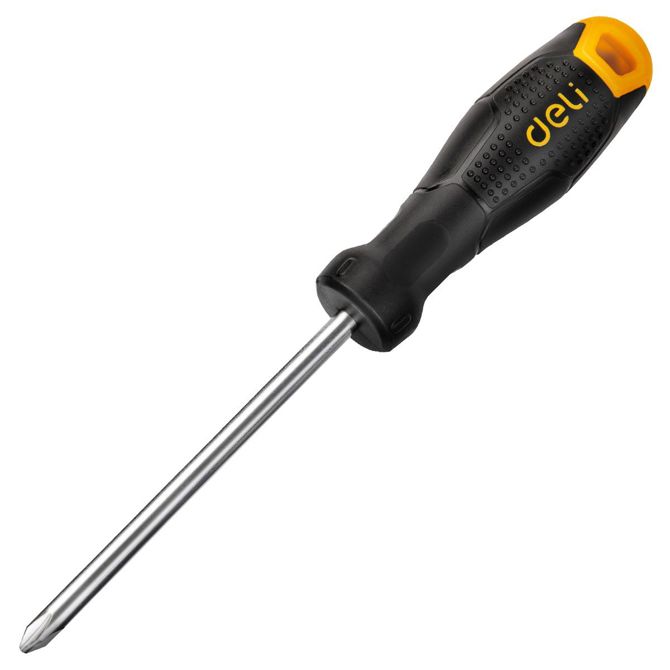 Philips izvijač PH2x150mm Deli Tools EDL626150 (črn)
