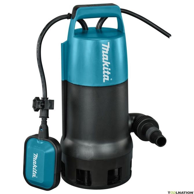 Potopna črpalka za čisto umazano vodo Makita, 1.100W, 14.400 l/h, črna/modra