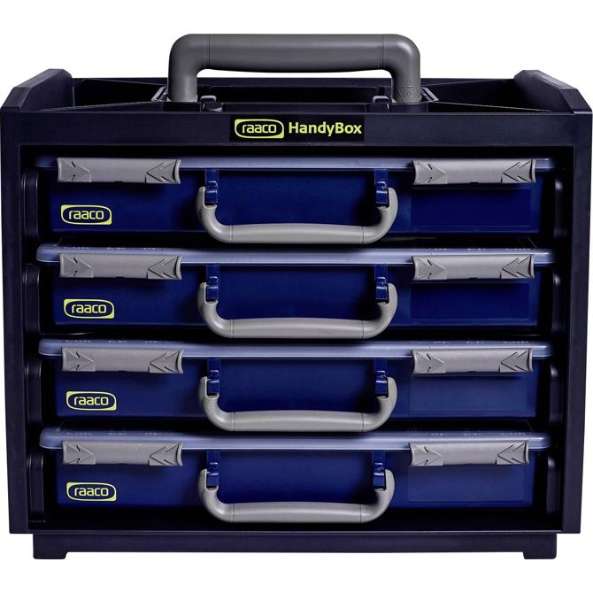 raaco HandyBox 55x4 nosilni trak za sortirno škatlo (D x Š x V) 376 x 265 x 310 mm    Vsebina, količina, vsebina količinskih enot na prodajno enoto 1 kos