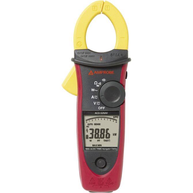 Ročni digitalni multimeter (tokovne klešče) Beha Amprobe ACDC-52NAV, kalibracija narejena po: delovnih standardih, CAT III 1000 V