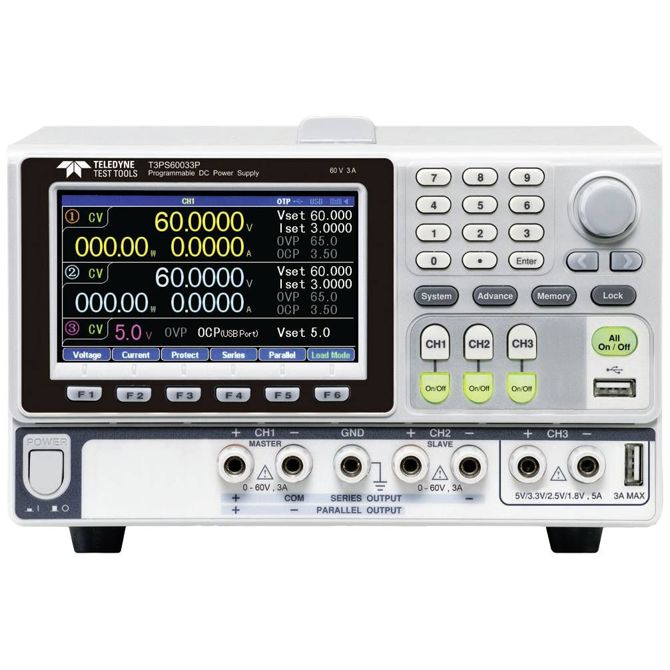Teledyne LeCroy T3PS30063P laboratorijski napajalniki, nastavljivi  0 - 30 V 0 - 6 A 680 W   Število izhodov 3 x