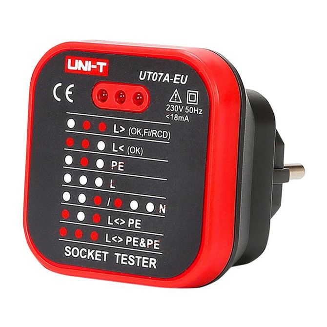 Tester vtičnic UNI-T UT07A-EU