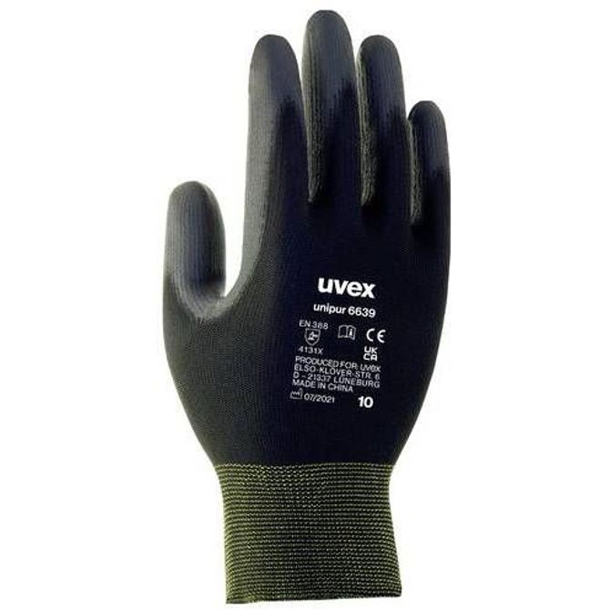 uvex 6024807 unilite / unipur poliamid, poliuretan rokavice za montažo Velikost (rokavice): 7 EN 388    1 Par