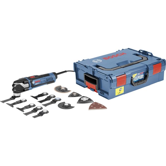 Večnamenski rezalnik Bosch GOP 40-30 Professional (modro/črn, 400 W, L-BOXX, vključno s priborom)