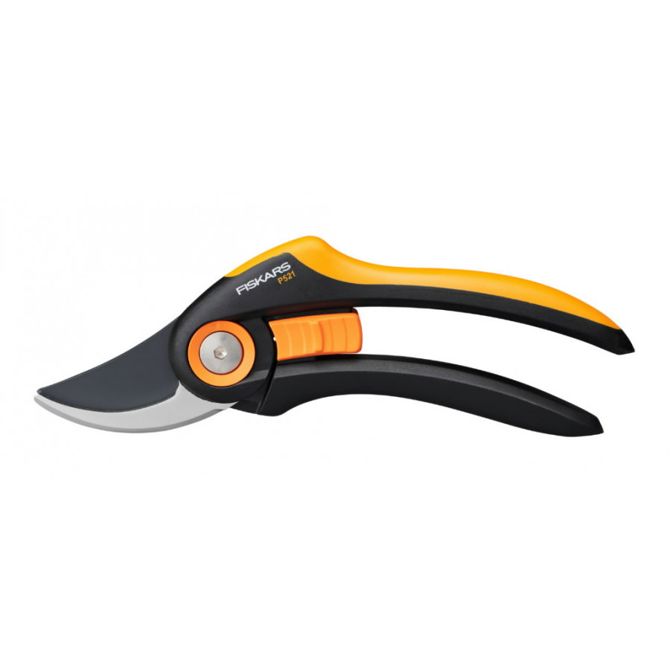 Vrtne škarje Fiskars Plus P521, črna/oranžna