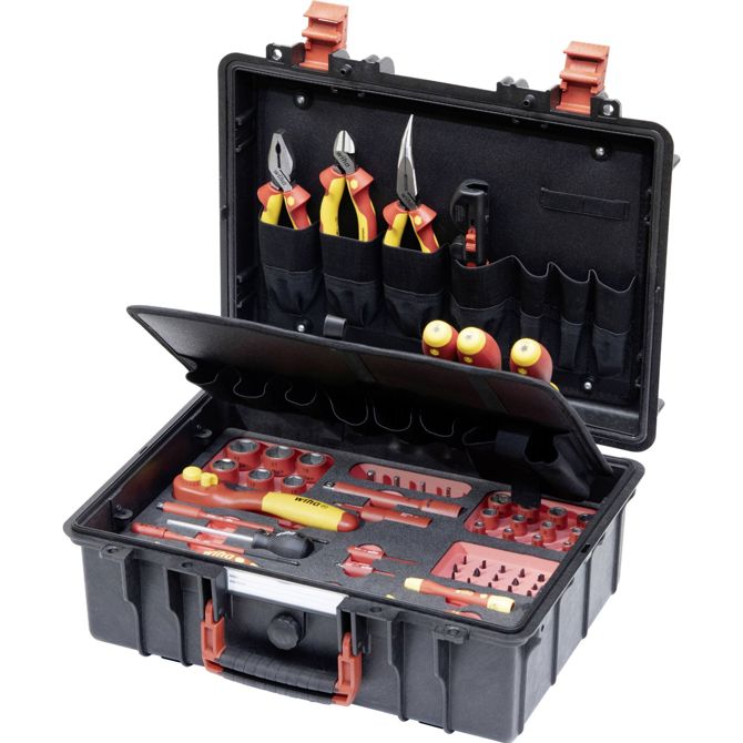 Kovček za orodje Wiha Set L  45833 VDE,  62-delni