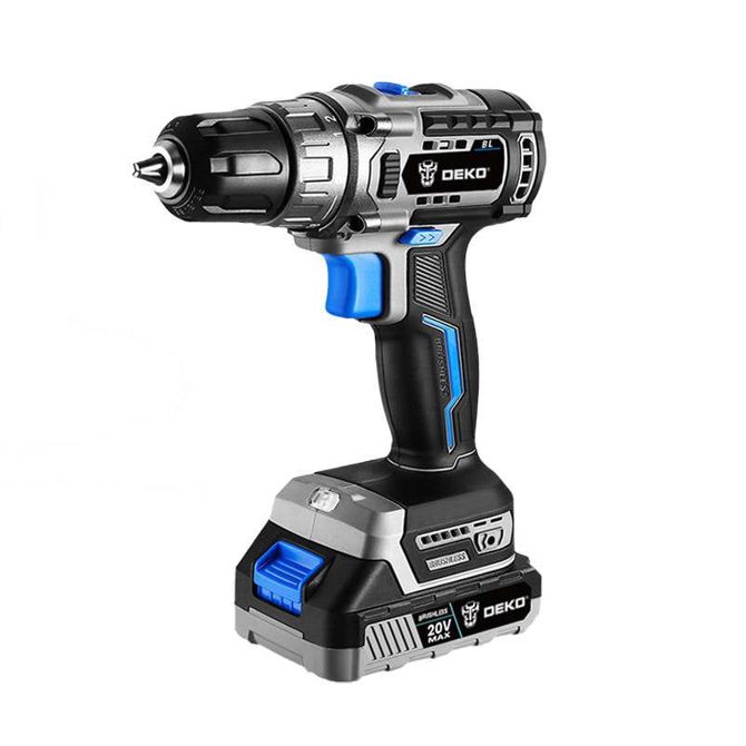 20V akumulatorski brezkrtačni vijačnik 2x 1,5Ah Li-ion LED 6
