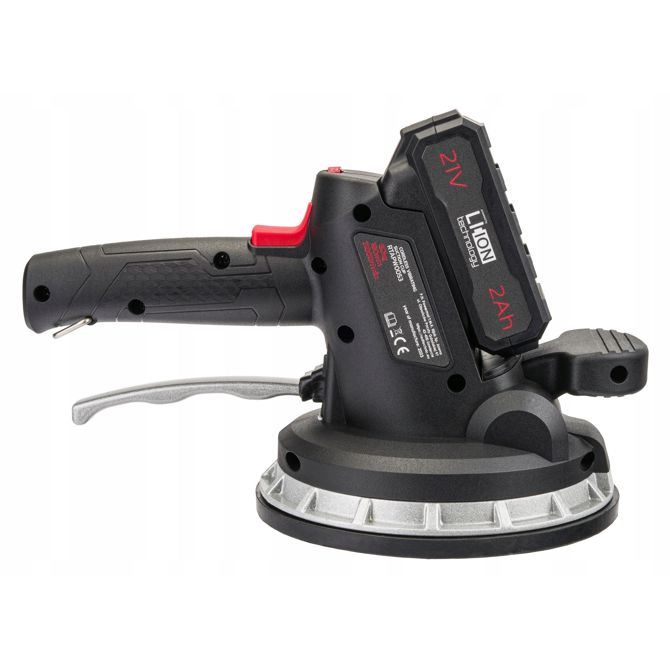 Vakuumska akumulatorska vibracijska plošča Red Technic za polaganje keramike 2x2Ah 180mm 21 V 2