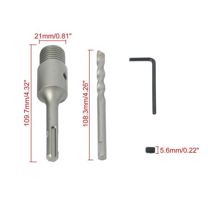 Adapter SDS plus za kronske glave 110mm M22 3