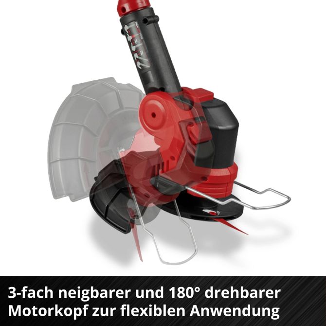 Akumulatorska kosilnica Einhell  Power X-Change GE-CT 18/25 Li - Solo, 18 V (rdeča/črna, brez baterije in polnilnika) 6