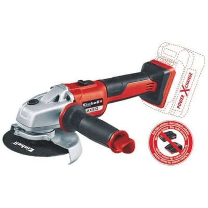 Akumulatorski kotni brusilnik  Einhell Professional  AXXIO 18/125, 18Volt (rdeč/črn, Li-Ion Plus baterija 4,0Ah) 2