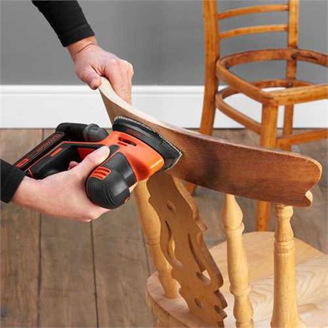 Akumulatorski delta brusilnik Black &amp; Decker Mouse BDCDS18N, 18 voltov (oranžno/črn, brez baterije in polnilnika) 2