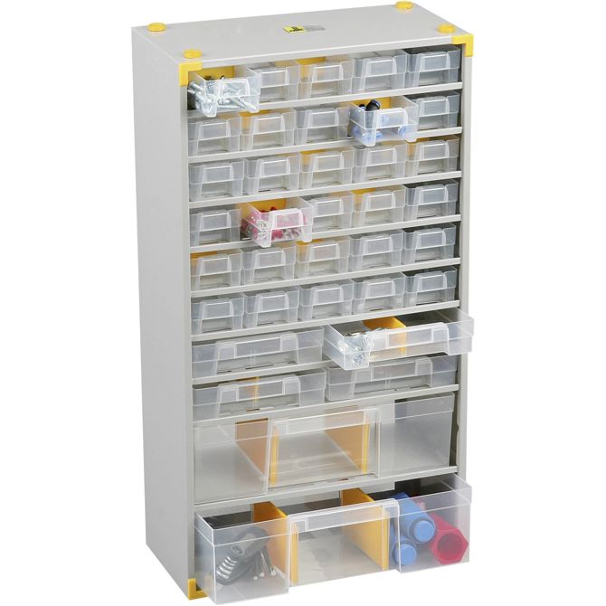 Allit  sortirni predalnik za delavnico (D x Š x V) 300 x 140 x 565 mm število predalov: 36   Vsebina, količina, vsebina količinskih enot na prodajno enoto 1 kos 2