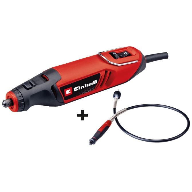 Brusilnik in polirni stroj Einhell TC-MT 150 E, 150 W, nastavljiva hitrost 10.000–35.000 vrt/min, 117-delni komplet, ergonomski ročaj 2