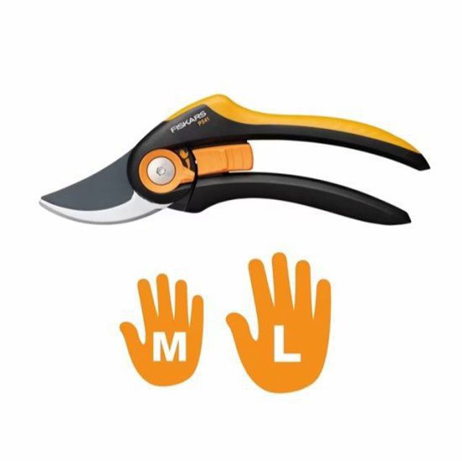 Vrtne škarje Fiskars Plus SmartFit Bypass P541 oranžno-črne (1057169) 6