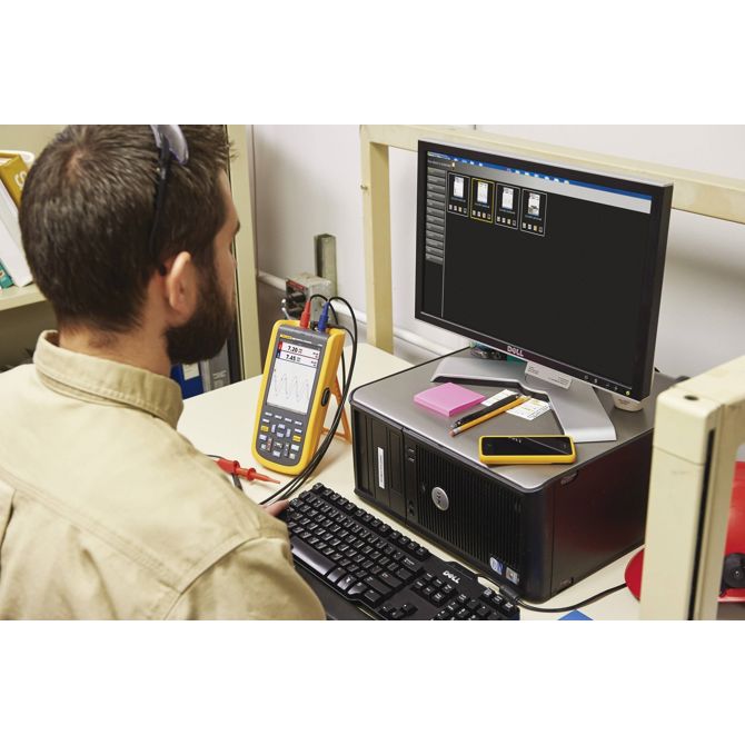 Ročni osciloskop (Scope-Meter) Fluke-123B/EU, 20 MHz, 4 kSa/s, multimetrska funkcija 6