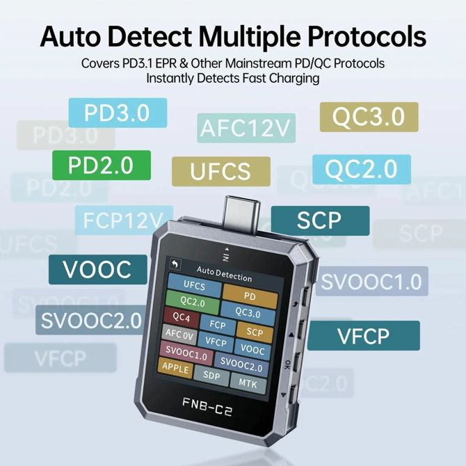 Fnirsi tester USB napajanja TipC E-Marker FNB-C2 5
