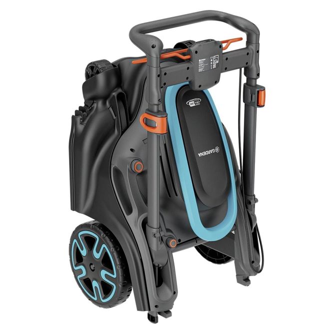 Akumulatorska kosilnica GARDENA PowerMax Duo 46/36V Solo    z vodilom za travo, z nastavitvijo višine reza  18 V Širina reza (maks.) 46 cm 3