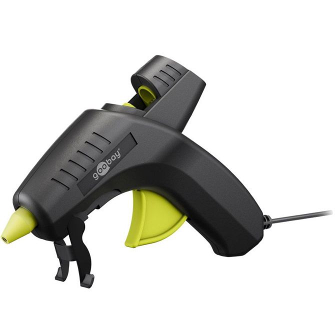 Lepilna pištola Goobay Premium 80W hitro segrevanje, 11 mm vložki, zaščitna kapica, stojalo 2