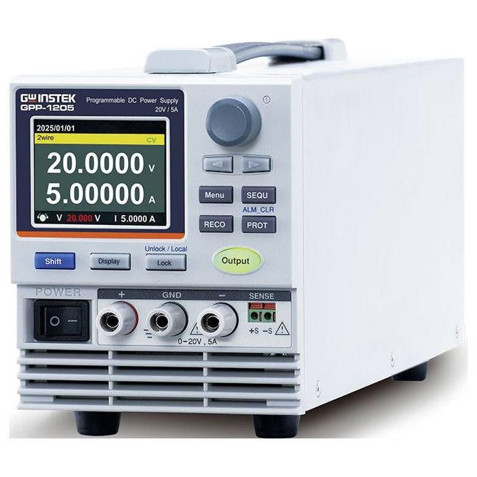 Laboratorijski napajalnik GW Instek GPP-1205 (CE), 0–20 V / 0–5 A, 100 W, USB, LAN, programabilni 2