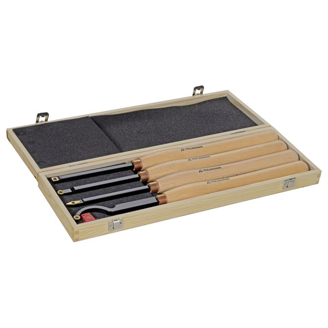 Komplet za struženje Holzmann Maschinen H4TLGM, 4-delni, za natančno obdelavo lesa, ergonomska zasnova 5