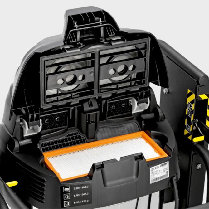 Industrijski sesalnik Karcher Professional IVC 60/12-1 Tact Ec, 2,4 kW, dva zmogljiva motorja posoda z nerjavečega jekla velikosti 60L 4