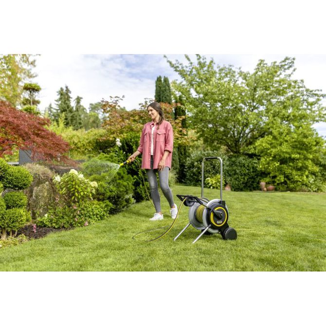 Voziček za cev Karcher HT 5 M 2.645-367.0, nastavljiv ročaj, kovinski kolut, črne barve 6