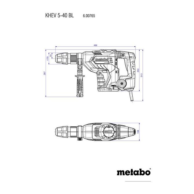 Kombinirano kladivo Metabo KHEV 5-40 BL 3