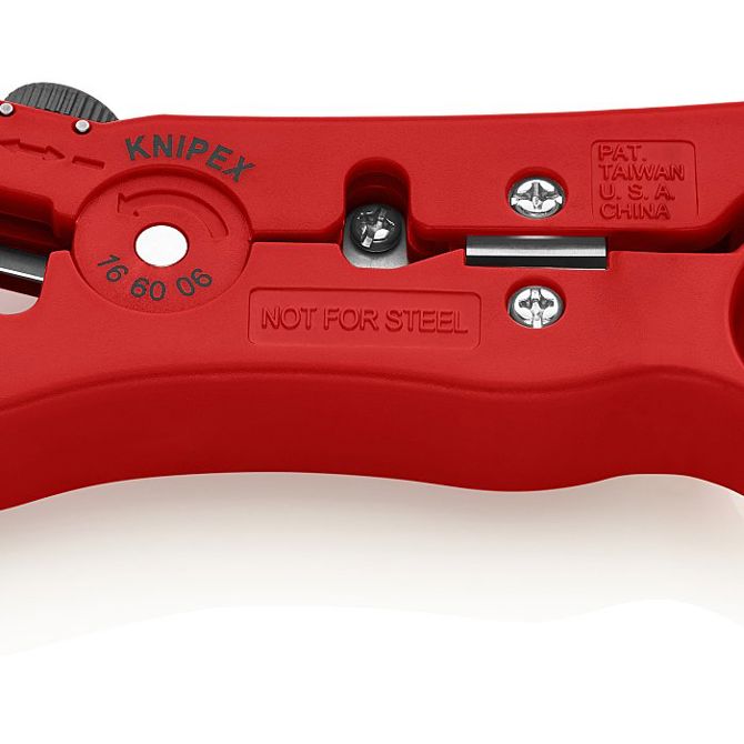 Klešče za luščenje koaksialnih kablov Knipex 16 60 08 SB, rdeča 2