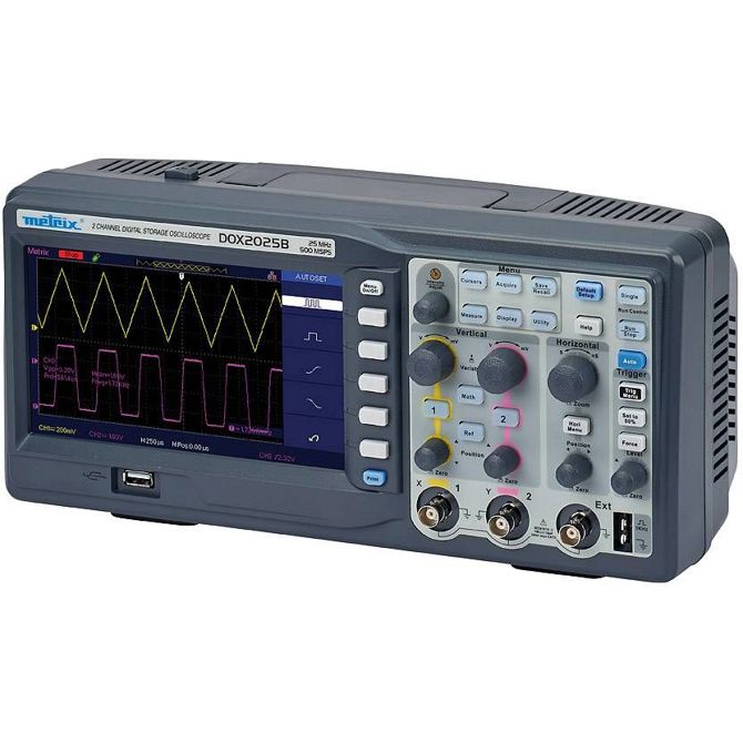 Metrix DOX 2025B digitalni osciloskop  20 MHz 2-kanalni 500 MSa/s 32 kpts 8 Bit digitalni osciloskop (dso) 1 kos 3