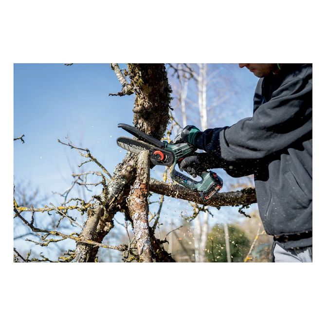 Akumulatorska verižna žaga Metabo MS 18 LTX 15 18V 2,0Ah 15 cm rez baterija in polnilec priložena 5