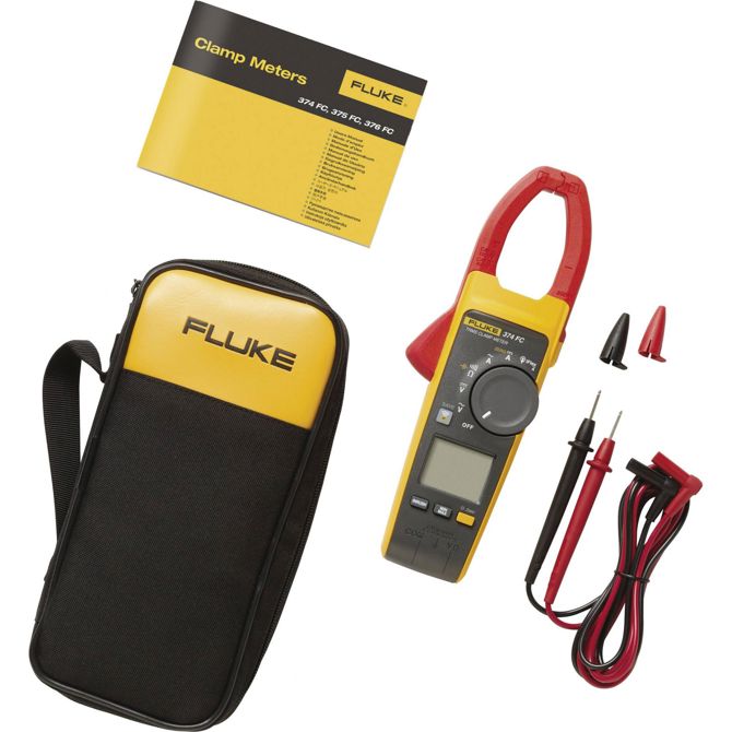 Digitalni ročni multimeter (tokovne klešče) Fluke-374 FC, kalibracija narejena po: delovnih standardih, CAT III 1000 V, CAT IV 600 V 3