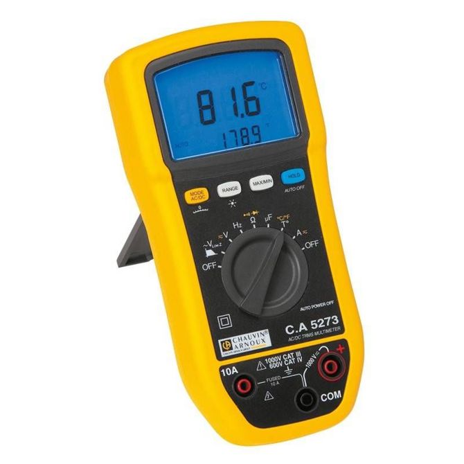Ročni digitalni multimeter Chauvin Arnoux C.A 5273, kalibracija narejena po: delovnih standardih, zaščiten pred škropljenjem vode 2