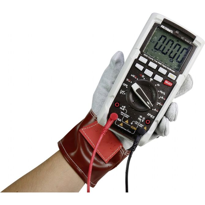 Ročni digitalni multimeter VOLTCRAFT VC-440 E, kalibracija narejena po: delovnih standardih, zaščiten pred vodnimi curki (IP65) 6